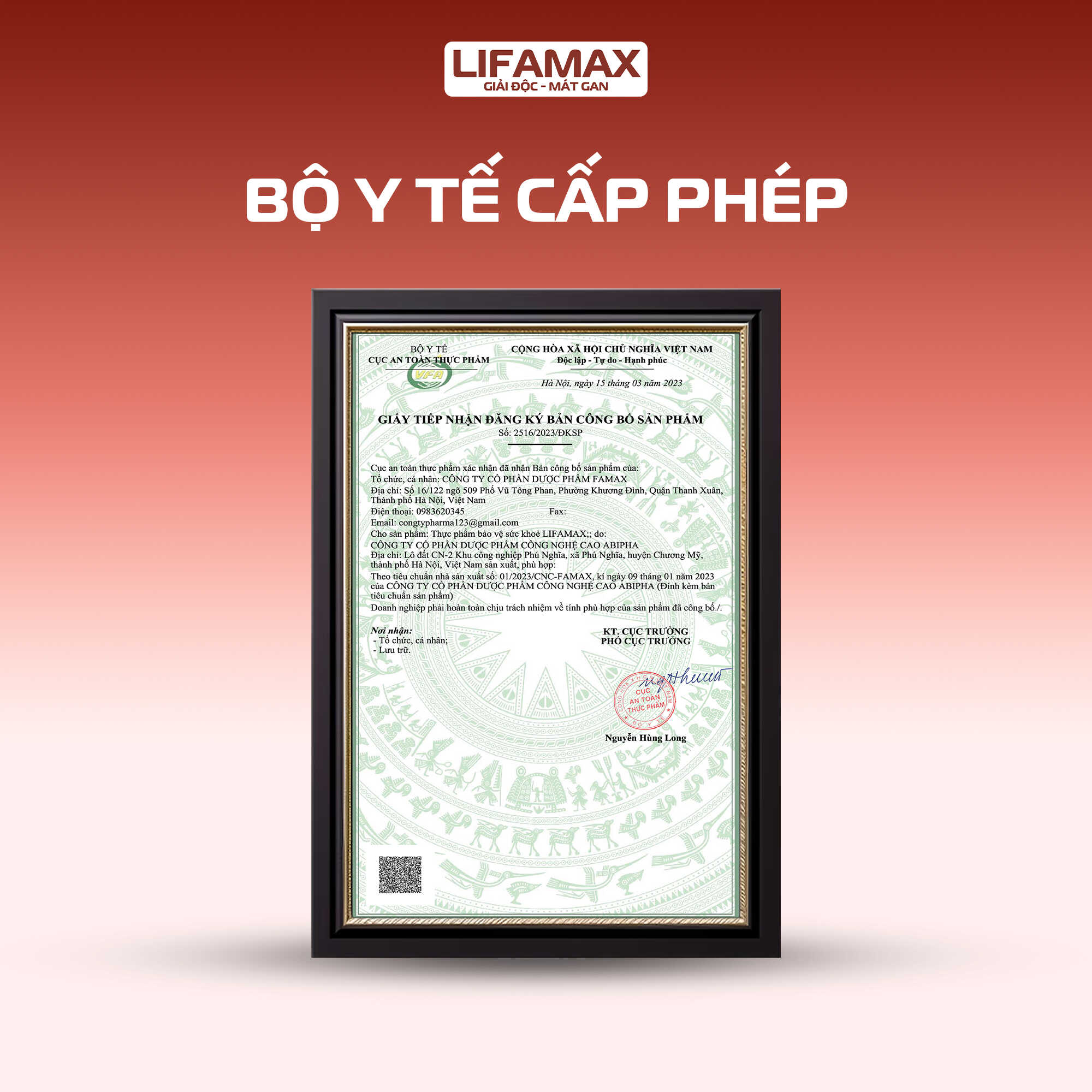 Giai Doc Gan Lifamax Da Duoc Bo Y Te Cap Phep